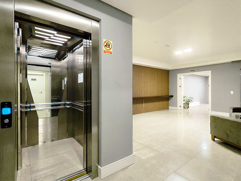 Ap 2 quartos | Lareira | Churrasq. | próx. Centro